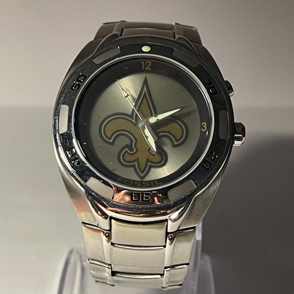 New Orleans Saints NFL Stainless-Steel Kaleido Watch by Fossil NEW (RARE)